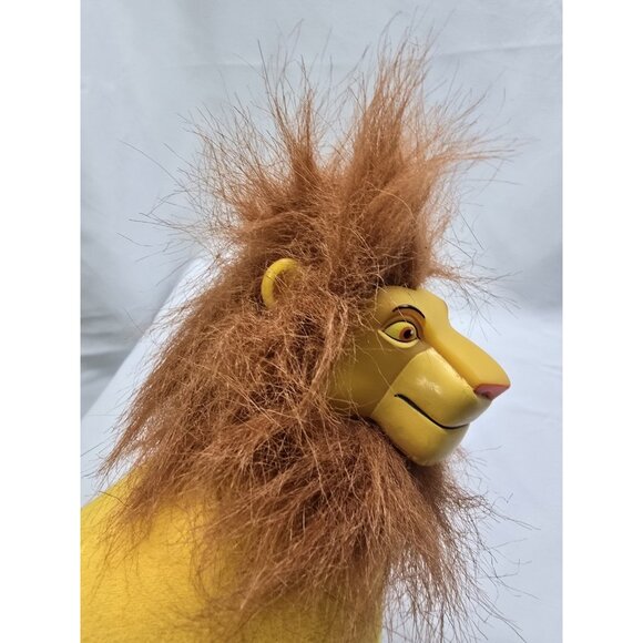 Disney Applause The Lion King Adult Simba Plush Doll Vinyl Plastic Face 10" Long - Picture 9 of 11